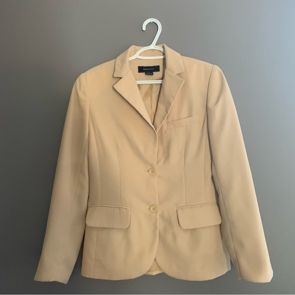 Isaac Mizrahi Size 6 Beige Blazer